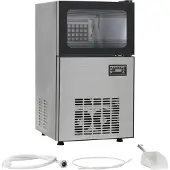 vidaXL IJsblokjesmachine 45 kg/24 u zwart