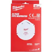 Milwaukee FFP2 Opvouwbaar Stofmasker - 20 Stuks (4932479238)
