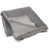 Blomus Double Plaid 130x200 Steel Gray (l) 200 X (b) 130 Cm