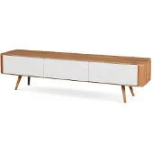 Gazzda Ena lowboard houten tv meubel naturel 180 x 42 cm