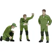 Schuco Schaal 1 figuren John Deere monteurs Geverfd