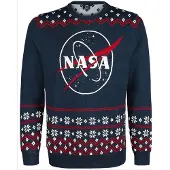 COTTON DIVISION Nasa - Ugly Nasa Christmas Sweater M