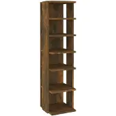vidaXL Schoenenrek 27,5x27x102 cm bewerkt hout gerookt eikenkleurig