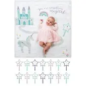 Lulujo Baby's First Year - swaddle & cards - Something Magical