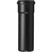 Ubbink Rolux PP verloop stuk 80 mm, met mof+ring a50 cm, zwart