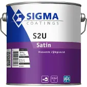 Sigma S2U Satin | Zijdeglans Lakverf Buiten 2,5 LTR - Wit