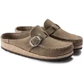 Birkenstock Women Buckley Suede Leather Gray Taupe Narrow-Schoenmaat 40