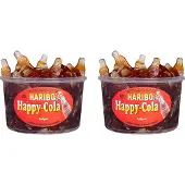 Haribo Happy Cola snoep - 150 stuks - 1200g x 2