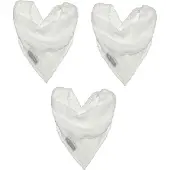 Silly billyz Towel Bandana Bibs White 3 Stuks