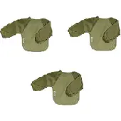 Silly billyz Fleece small Longsleeve Bibs Olive 3 Stuks