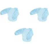 Silly billyz Fleece small Longsleeve Bibs Dusty Blue 3 Stuks