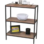 Urban Living "RIVERSIDE" REK MET 3 PLANKEN 60X30XH76CM