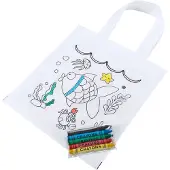 Roly Kleurboekje met Potloden en Tas met Visprint (95098)