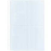 Kangaro Fotohoezen A4 Generfd Transparant 120 micron PP (Polypropeen) 23 Gaten K-18000 10 Stuks