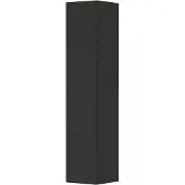 Ink Hoge Kast 169x35cm - Greeploos - 1 Deur - Links/rechts - Front Vlak - Mat Antraciet - Badkamermeubels, Kolom- En Zijkasten, Hoge Kasten