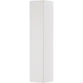 Ink Hoge Kast 169x35cm - Greeploos - 1 Deur - Links/rechts - Front Vlak - Hoogglans Wit - Badkamermeubels, Kolom- En Zijkasten, Hoge Kasten