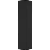 Ink Hoge Kast 1 Deur Links/rechts Greeploos - Mat Zwart - 350x350x1690 Mm (bxdxh) - Badkamermeubels, Kolom- En Zijkasten, Hoge Kasten - 8718835049430