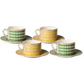 Pols Potten Theekop Chess (Set van 4)