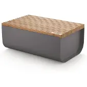 Alessi Broodmand + Broodplank Mattina Dark Grey