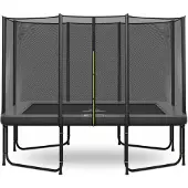 Magic Circle Pro Grey Rechthoekige Trampoline 214 x 305 cm met veiligheidsnet