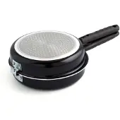 Quid Gastro FUN 7554042 koekenpan, diameter tot 28 cm, aluminium, geschikt voor inductiekookplaten, antiaanbaklaag