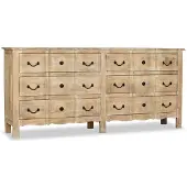 vidaXL Dressoir 200x40x90 cm massief mangohout