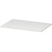 Ink Topdeck 45 Topblad T.b.v. Onderkast - 70x45x1,6cm - MDF - Hoogglans Wit - Badkamermeubels, Wastafelbladen - 8718835022136