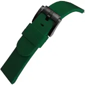 Marc Coblen Siliconen Rubber Horlogebandje 22mm geschikt voor Samsung Galaxy Watch / Gear S3 / Garmin Vivoactive / Huawei Watch GT - Groen met Zwarte Gesp