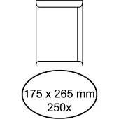 Office Envelop akte 175x265mm zelfklevend 100gr wit 250stuks