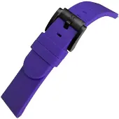 Marc Coblen Siliconen Rubber Horlogebandje 22mm geschikt voor Samsung Galaxy Watch / Gear S3 / Garmin Vivoactive / Huawei Watch GT - Paars met Zwarte Gesp