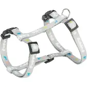 Trixie Junior puppy tuigje met riem, M-L: 27-45cm/10mm, 2m, lichtgrijs (M, L, Hond, Hondensport)