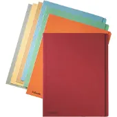 Esselte inlegmap van dossierkarton met 10 mm overslag A4 geel (100 stuks)