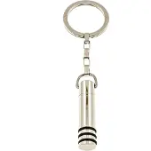 Traveller Ashanger - Sleutelhanger - Zilverkleurig - Edelstaal - Cilinder - 181171