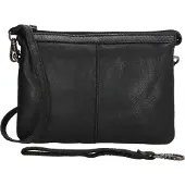 Beagles Leather Schoudertasje Maspalomas Zwart