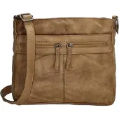 Beagles Leather Schoudertas Maspalomas Taupe