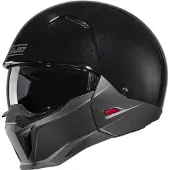 HJC i20 Solid Zwart / Semi Flat Titanium Jethelm Maat XS