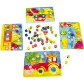 Goki Bordspel - Kleurendobbelspel - 21X14,5Cm - 95 Delen - 3 Jaar