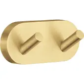 Smedbo Handdoekhaak Home Dubbel 9x4 cm Mat Messing