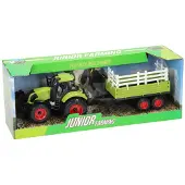 Johntoy Tractor met aanhanger - tonnen