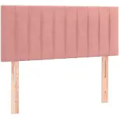 vidaXL Hoofdbord 80x5x78/88 cm fluweel roze