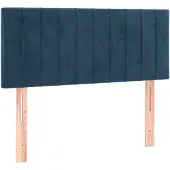 vidaXL Hoofdbord 80x5x78/88 cm fluweel donkerblauw