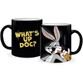 Half Moon Bay Looney Tunes - Bugs Bunny - Mok - Zwart - 400ml