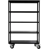 House Doctor Rek met 4 wielen, Trolley, Mat zwart