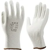 Hbv Handschoen PU economy WIT