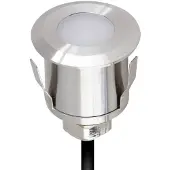 EVN P6710 Grondspot inbouwlamp voor in de vloer, 12 V DC, rond, 6.000 K, alu / grijs / zink, Roestvrij staal, Modern