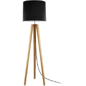 HerzBlut Vloerlamp Anni, hout licht, Woon-/ Eetkamer, Hout, Scandinavisch, vloerlamp hout