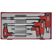 Teng Tools Allenset met T-handel TC-tray 7 delig