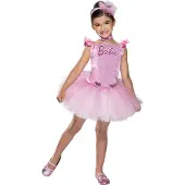 Rubies Barbie Ballerina Child Costume Roze 7-8 Years
