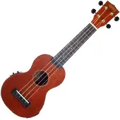 Mahalo Java Series Soprano Electro Ukulele - Trans Brown
