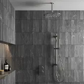 Saniclear Exclusive inbouw regendouche met 20cm hoofddouche, plafondarm en glijstang RVS